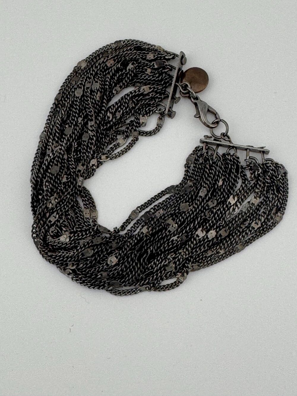 Alfani Multi-Strand Gun Metal Finish Chain Link Bracelet